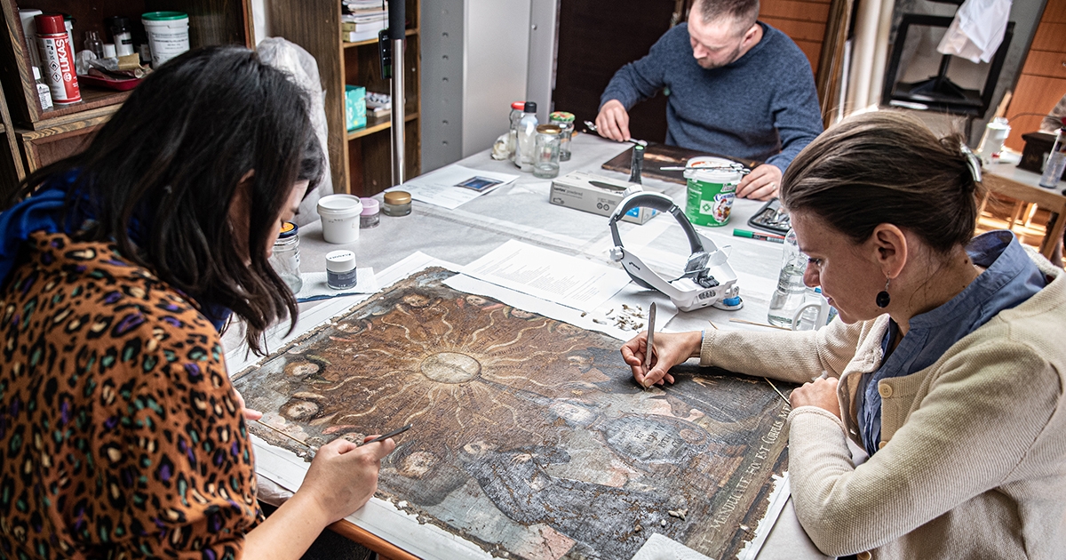 Restaurálási műhelymunka